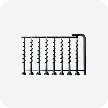 Tornillos x8 y llave hexagonal X1