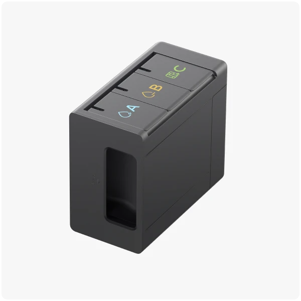 Módulo dispensador automático de solución de limpieza con tres compartimentos x1  (preinstalado)